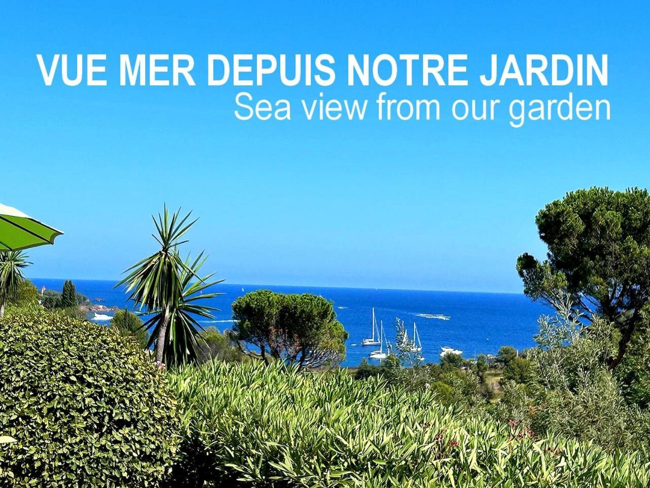 Dans Un Cadre D'Exception, Vue Mer Panoramique A Agay Cote D'Azur, Village Vacances Cap Esterel, T2 Avec Jardin, Golf, Climatisation, Wifi, 5 Piscines Saint-Raphaël 외부 사진