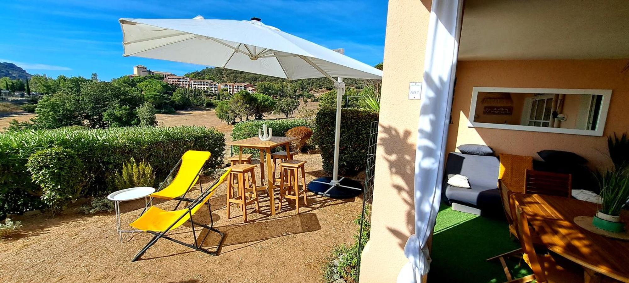 Dans Un Cadre D'Exception, Vue Mer Panoramique A Agay Cote D'Azur, Village Vacances Cap Esterel, T2 Avec Jardin, Golf, Climatisation, Wifi, 5 Piscines Saint-Raphaël 외부 사진