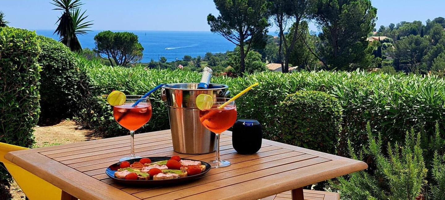 Dans Un Cadre D'Exception, Vue Mer Panoramique A Agay Cote D'Azur, Village Vacances Cap Esterel, T2 Avec Jardin, Golf, Climatisation, Wifi, 5 Piscines Saint-Raphaël 외부 사진